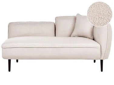 Høyrevendt sjeselong CHEVANNES Bouclé Lys beige v:3917944 Høyrevendt sjeselong CHEVANNES Bouclé Lys beige v:3917944