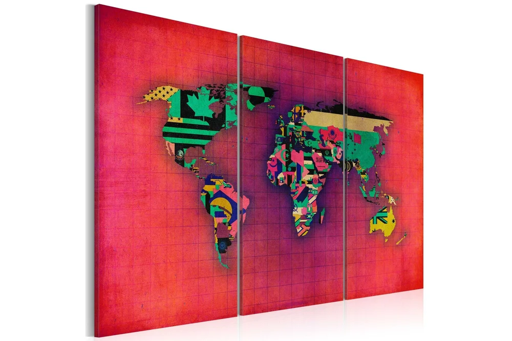 Bilde Verden Er Min Triptyk 60x40 v:3698884