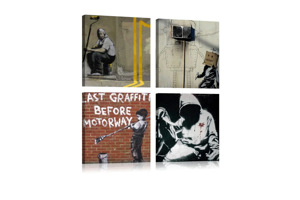 Tavle Banksy Street Art 60X60 v:3627868
