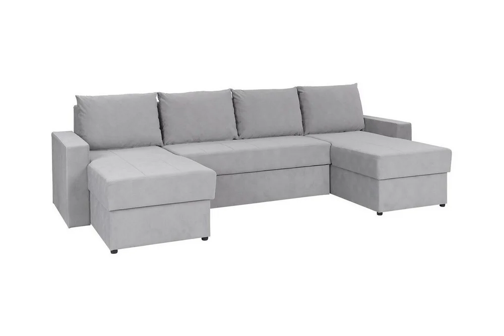 Staffin 4-sits Hörnbäddsoffa Ljusgrå v:1417279