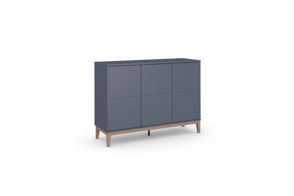 Skjenk Pelle 120x41x85 cm, Grå/Wotan Eik v:2217499