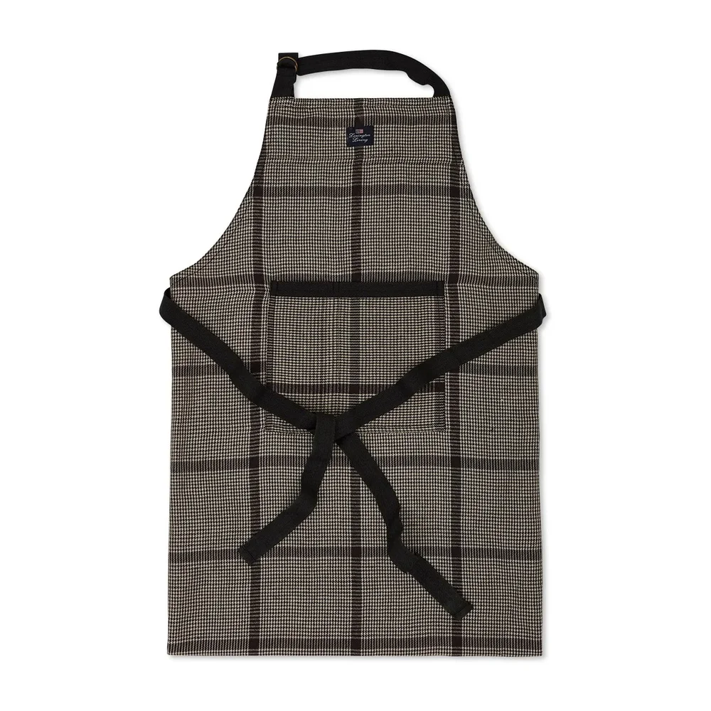 Pepita Check Cotton Linen förkläde v:8280483 Pepita Check Cotton Linen förkläde v:8280483