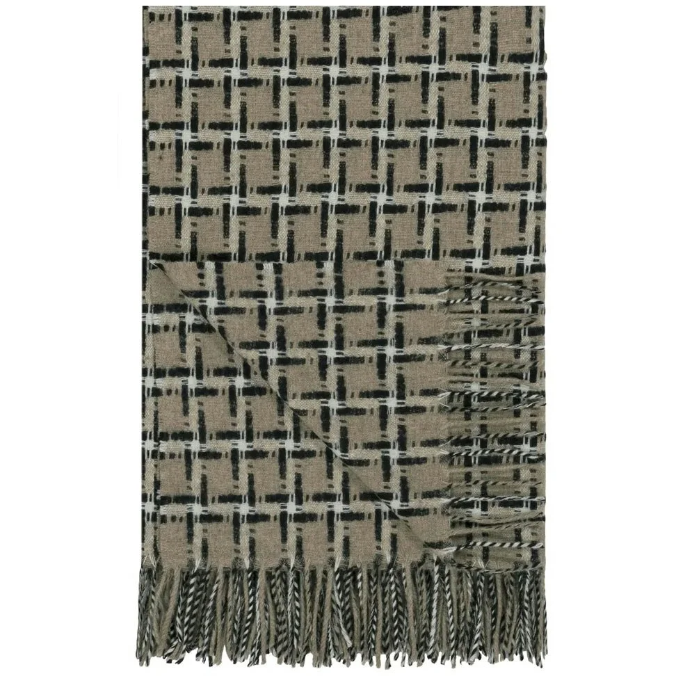 Clarendon Natural Pledd 140x185 cm v:9403374