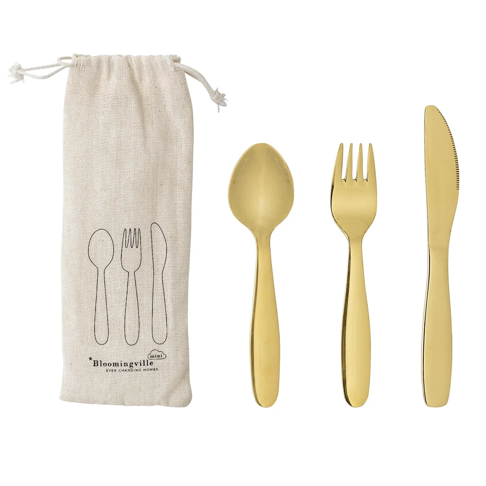 Bloomingville Mini barnebestikk 3 deler v:5691668 Bloomingville Mini barnebestikk 3 deler v:5691668