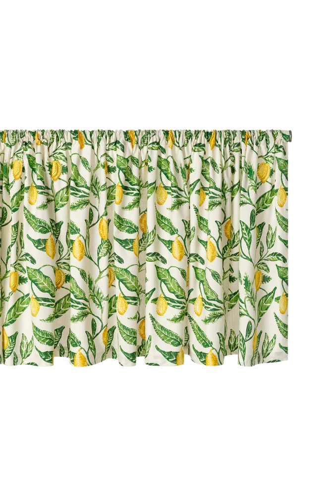 Gardinkappe / kafégardin Jennie Lemon – Gul – Tekstiler | m v:2637655