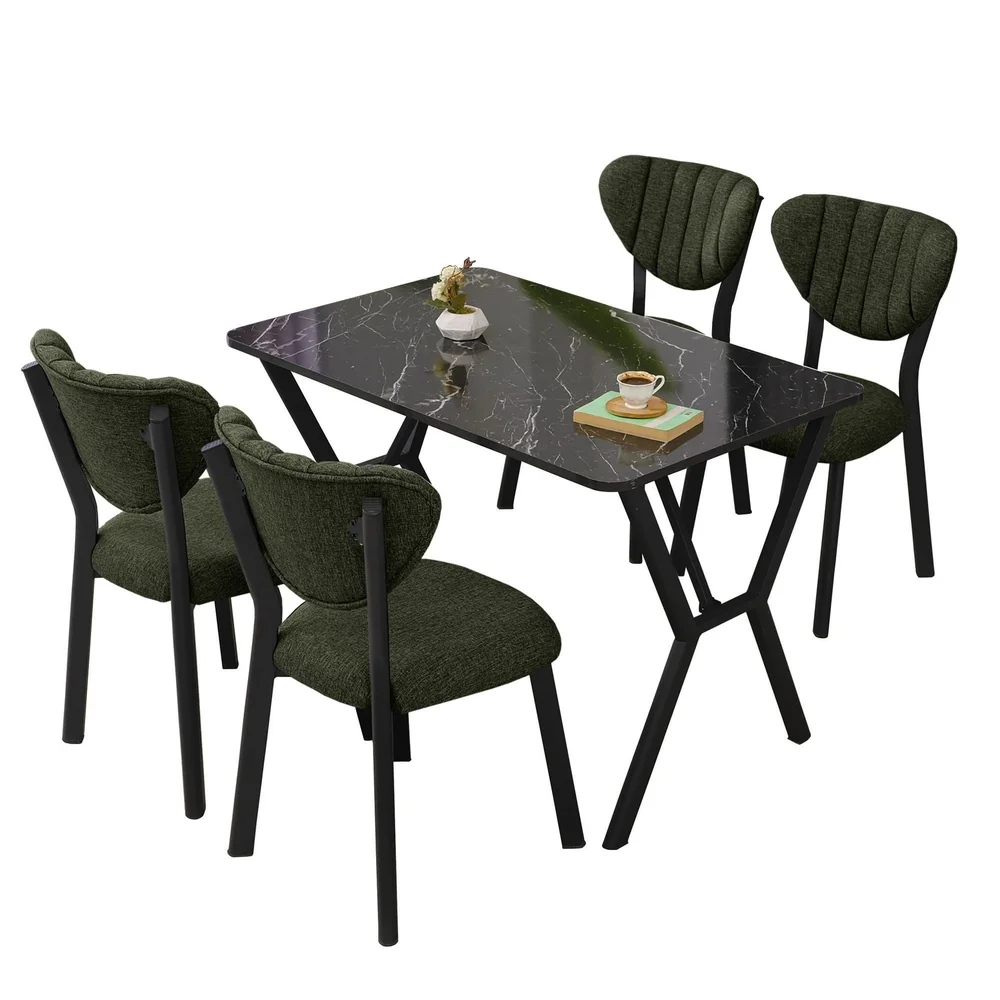 Krylor spisegruppe bord 110 cm + 4 stoler v:1373609