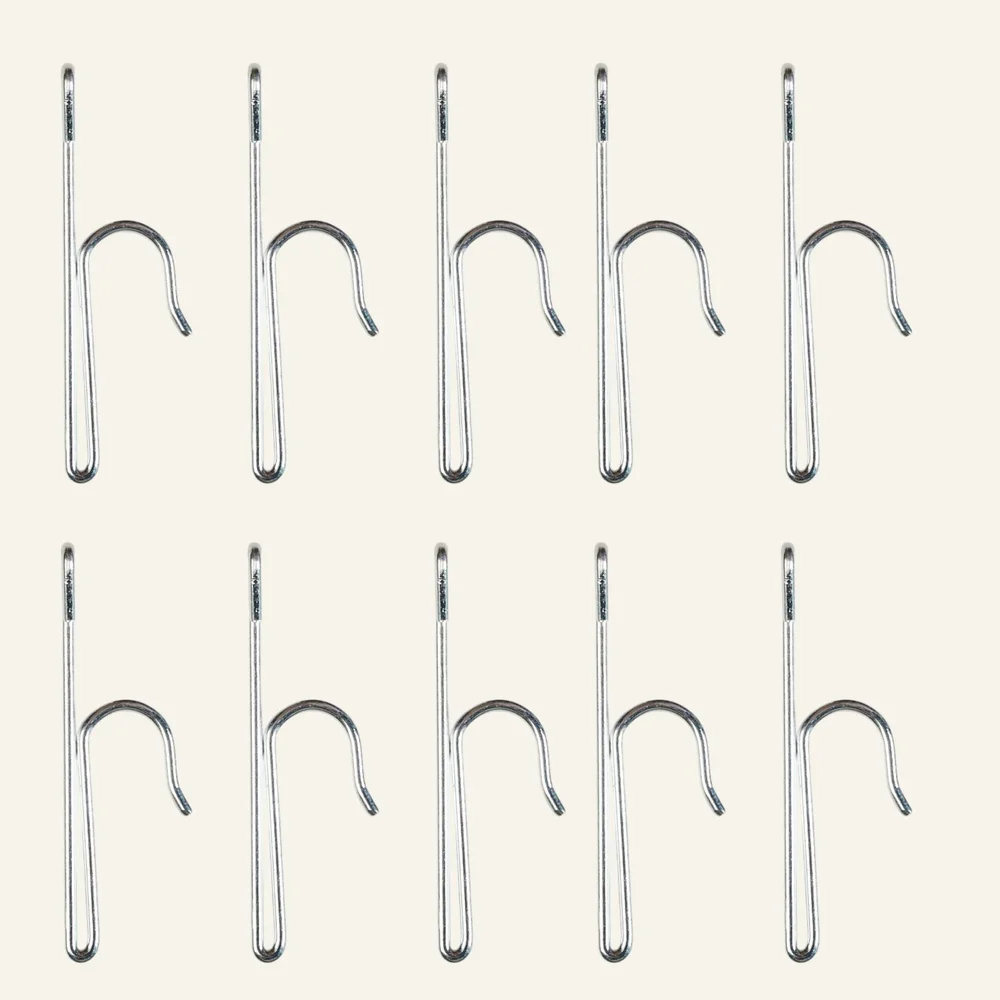 Fingerkroker lav stål - 10 stk v:863878