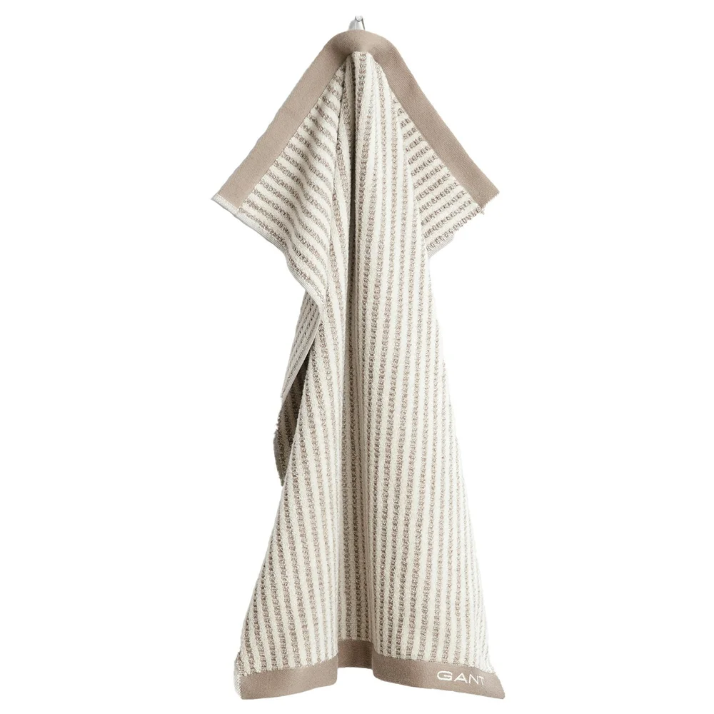 Stripe Håndkle 50x70 cm, Taupe Beige v:1852344