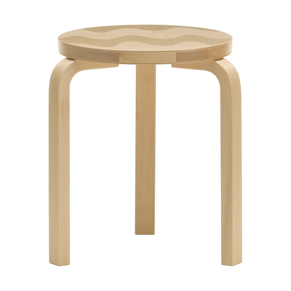 Artek + Marimekko Stool 60 Lokki krakk v:1925825 Artek + Marimekko Stool 60 Lokki krakk v:1925825