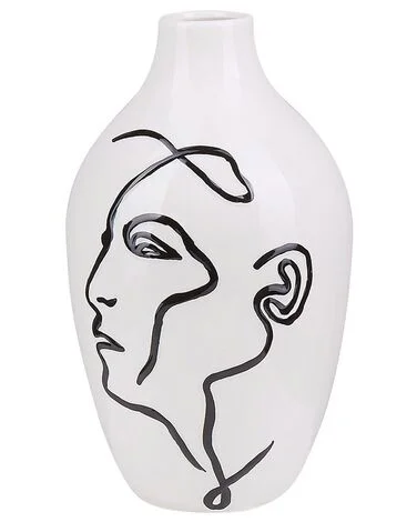 Blomstervase HELIKE 23 cm Steintøy Hvit v:7698370 Blomstervase HELIKE 23 cm Steintøy Hvit v:7698370