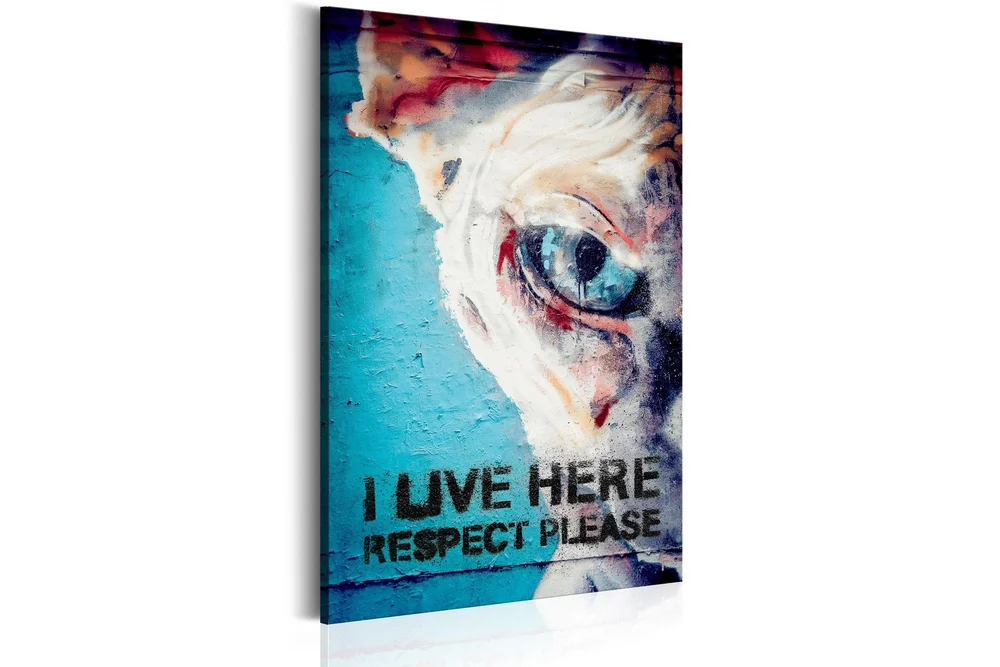 Bilde Live Here Respect Please 60x90 v:3536591