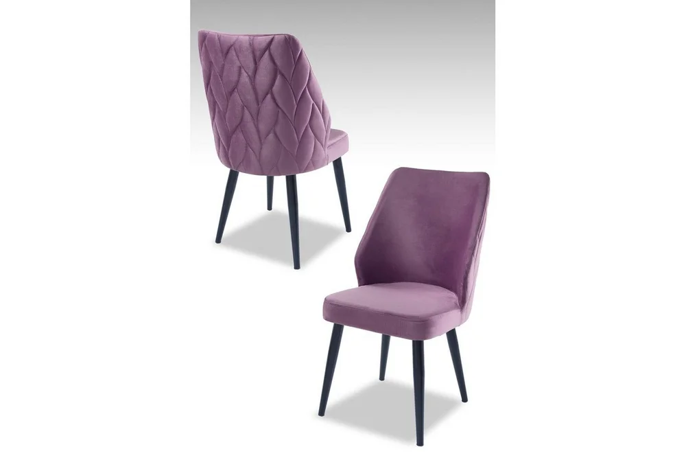 Spisestol Stifen Lilla / Svart v:9597212
