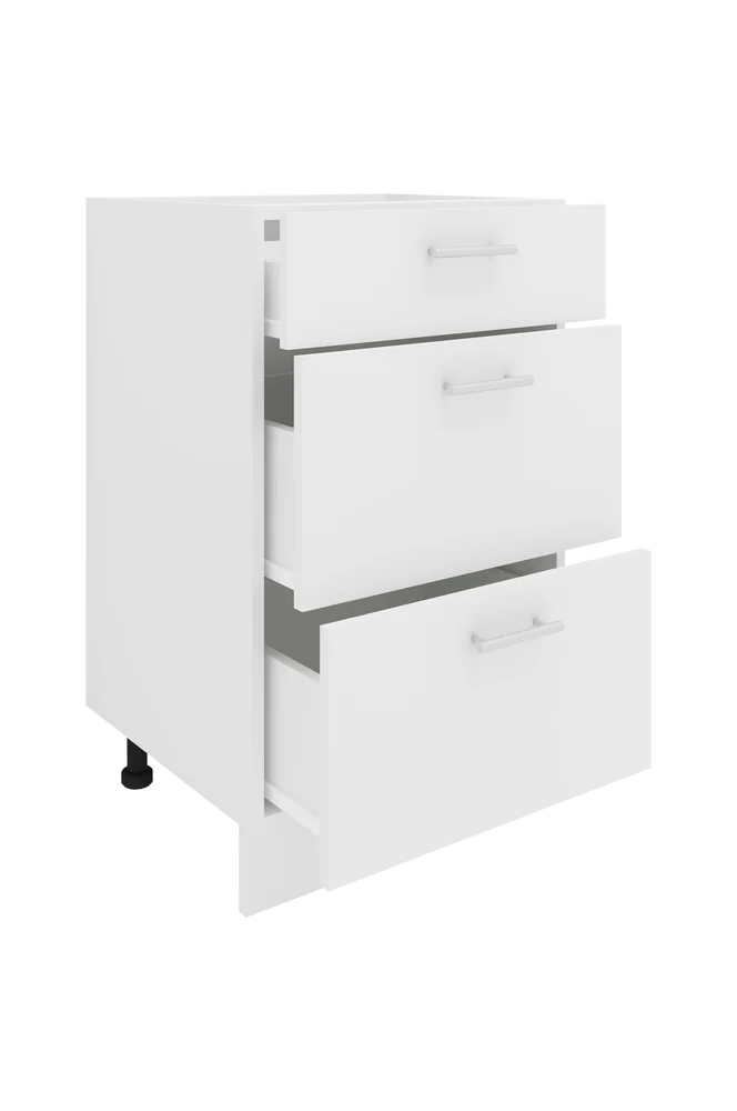 Skap Esilo 3 Drawers – Hvit m v:1660259 Skap Esilo 3 Drawers – Hvit m v:1660259