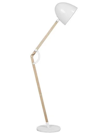 Gulvlampe HETTON Justerbar Eiketre Hvit v:7649246 Gulvlampe HETTON Justerbar Eiketre Hvit v:7649246
