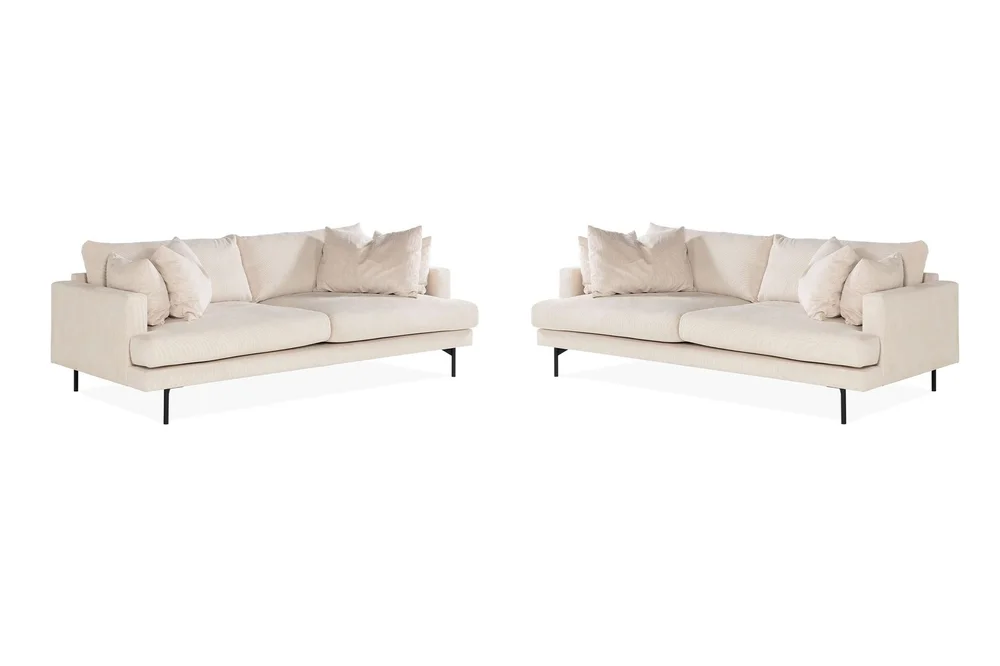 Menard Sofagruppe 4-seters + 4-seters Manchestersofa v:7457177