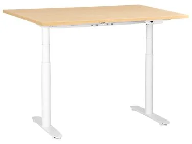Elektrisk justerbart skrivebord DESTINAS 120 cm 72 cm Lysebrun/hvit v:2385582 Elektrisk justerbart skrivebord DESTINAS 120 cm 72 cm Lysebrun/hvit v:2385582