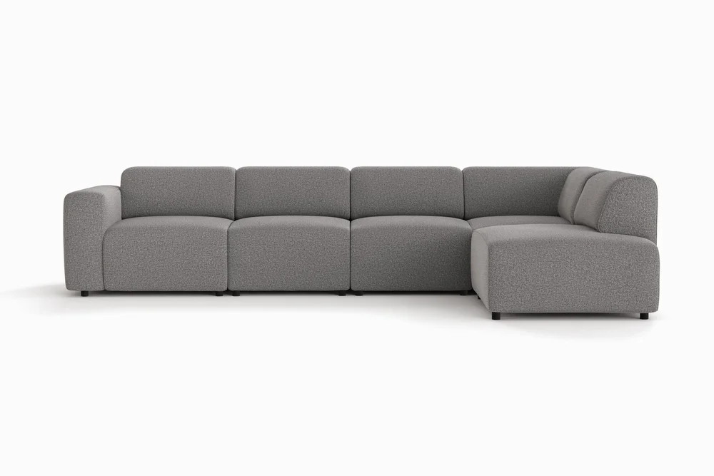 Torvasen 5-seters sofa med divan høyre i stoff v:5004535
