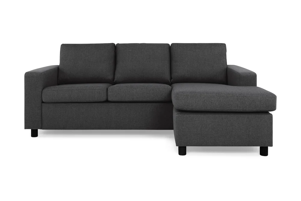 Crazy 3-seters Vendbar L-formet Sjeselongsofa i Stoff v:4642474