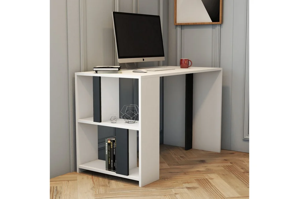 Timiza Skrivebord 120 cm med Oppbevaringshylle v:5830353 Timiza Skrivebord 120 cm med Oppbevaringshylle v:5830353