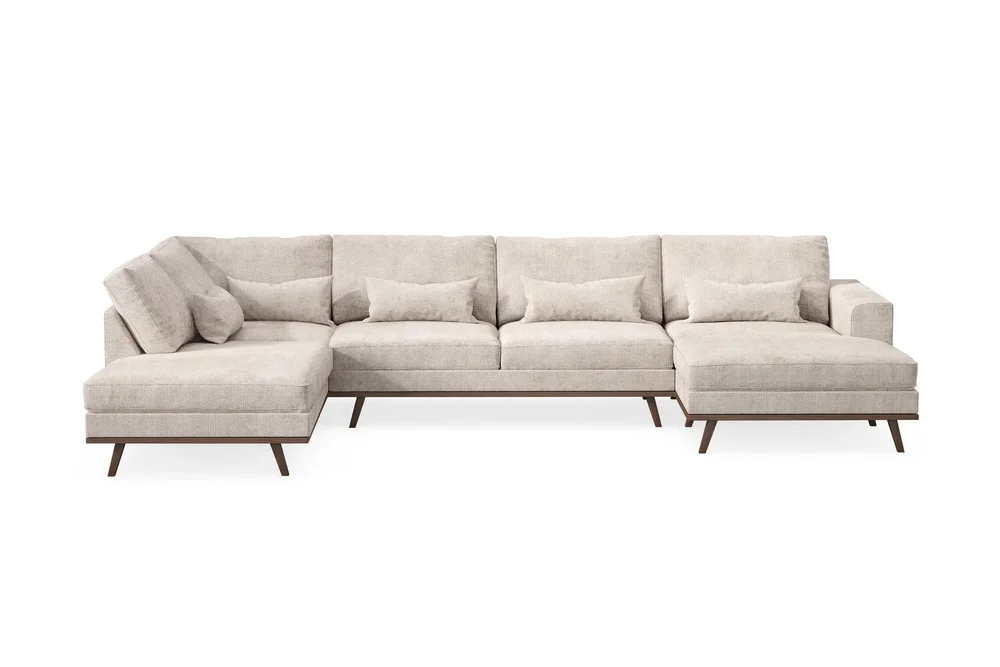 Copenhagen 5-seters Venstrevendt U-formet Large Sofa med Divan og Sjeselong i Chenille v:6227575 Copenhagen 5-seters Venstrevendt U-formet Large Sofa med Divan og Sjeselong i Chenille v:6227575