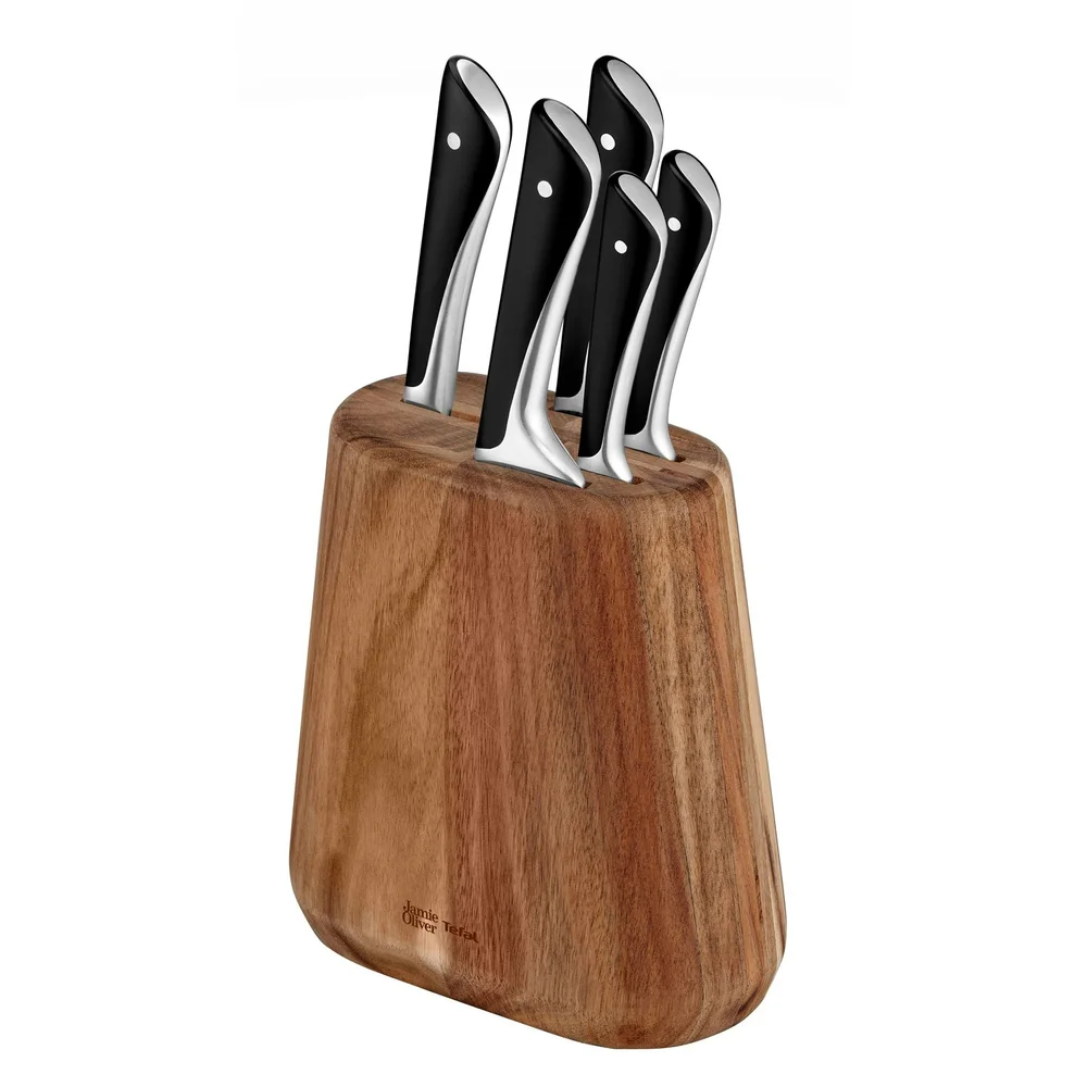 Jamie Oliver Knivblokk med 5 Kniver v:9945130