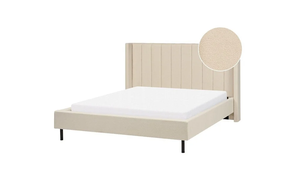 Dubbelsäng Beliani Villette med lamellram 140x200 cm 160x200 v:1250586