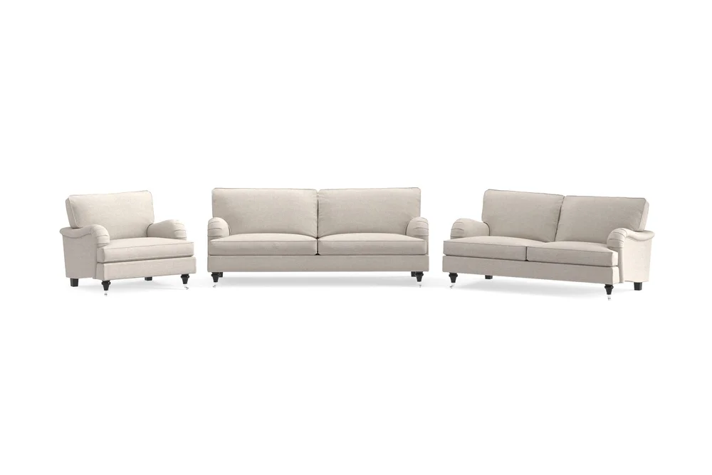 Howard Classic Sofagruppe 3-seters + 2-seters Sofa + Lenestol i Stoff v:6114431