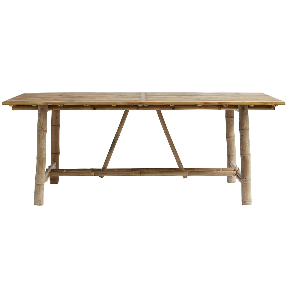 Spisebord Bambus 80×200 cm, Natur v:1859014