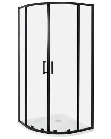 Dusjkabinett JUKATAN 90 x 90 x 185 cm Svart v:7794041