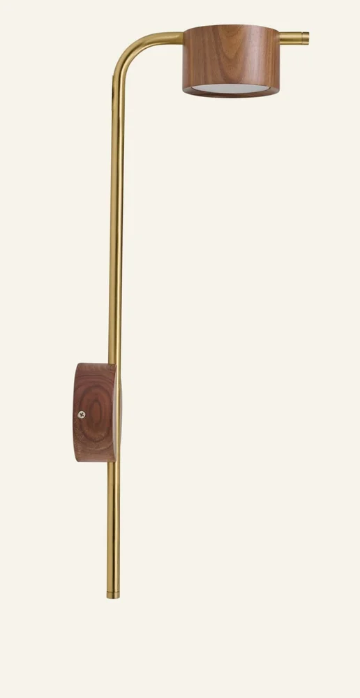 Vegglampe brun - 20x55 cm v:4548107