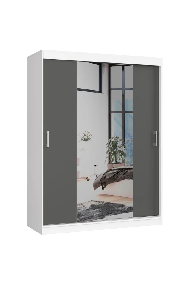 Akord Garderobe med skyvedører – Flerfarget m v:5988109 Akord Garderobe med skyvedører – Flerfarget m v:5988109
