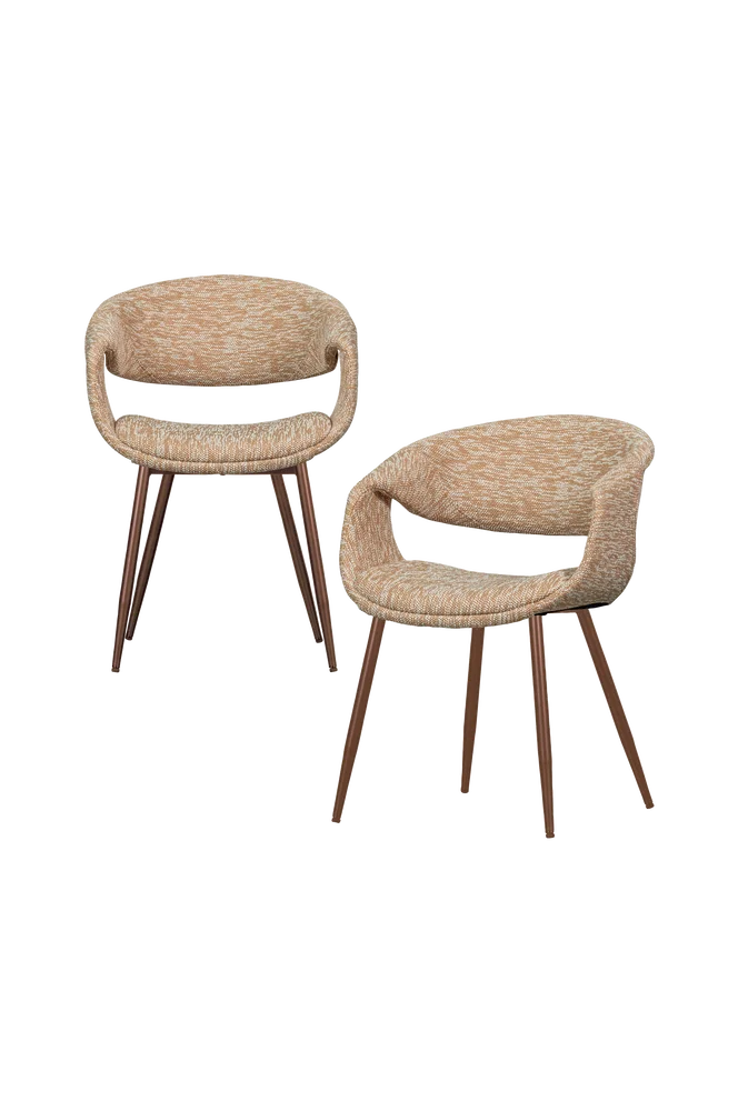 Yossi spisestol - sett med 2 - Beige m v:7885432