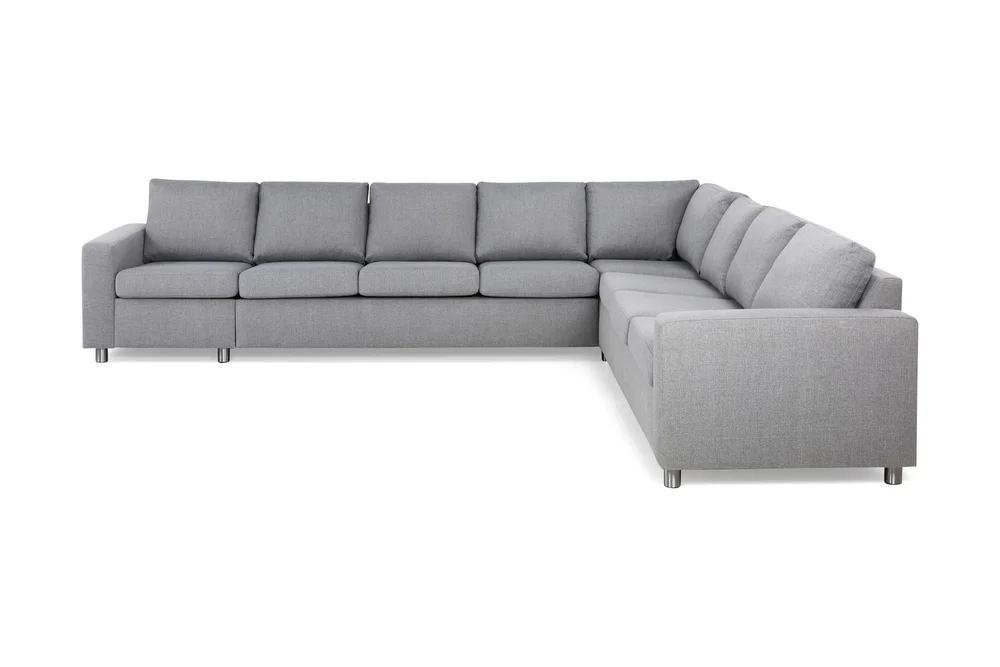 Crazy 7-seters Vendbar L-formet XX-Large Hjørnesofa i Stoff v:8964459