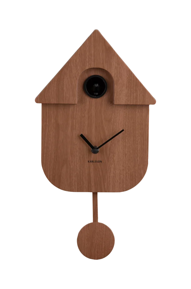 Veggklokke Modern Cuckoo - Brun - Dekor | m v:5511812
