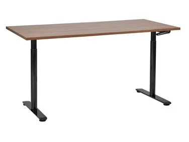 Manuelt justerbart skrivebord DESTINAS 160 cm 72 cm Brun/svart v:5427605