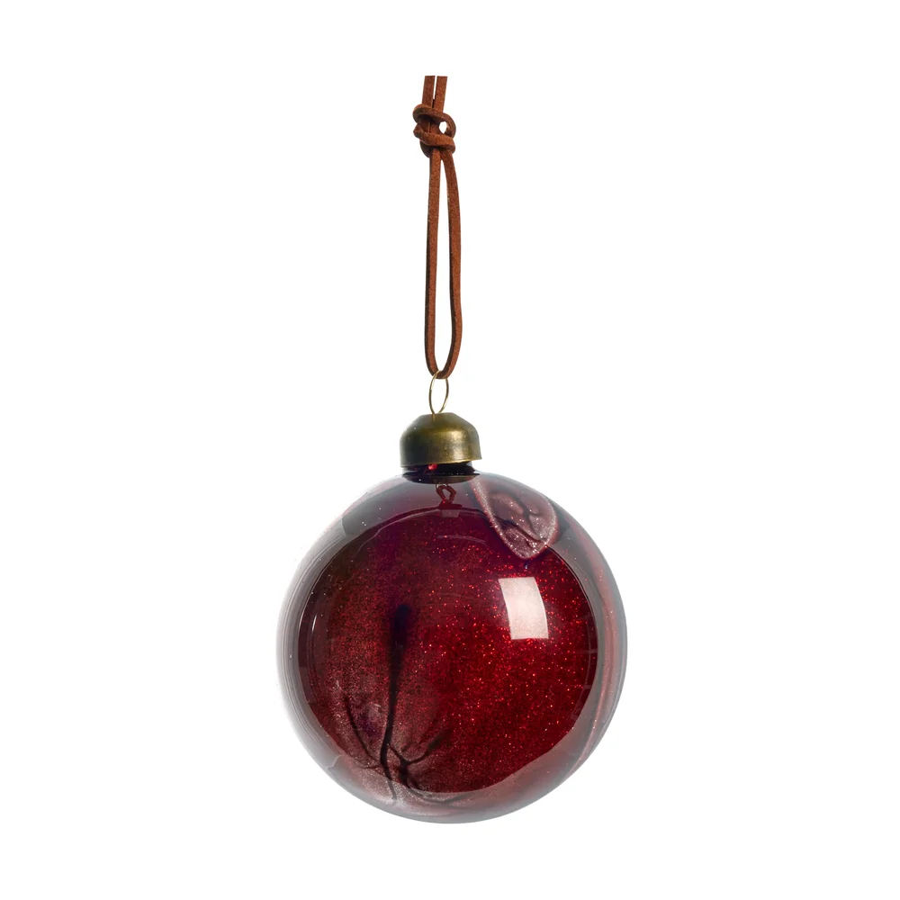 Nosille juletrekule rund Ø 8 cm v:2852496