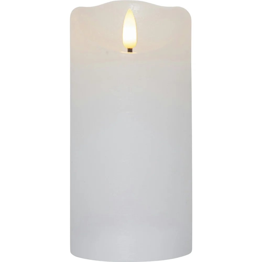 Flamme Rustic LED Kubbelys Hvit, 15 cm v:9588489 Flamme Rustic LED Kubbelys Hvit, 15 cm v:9588489