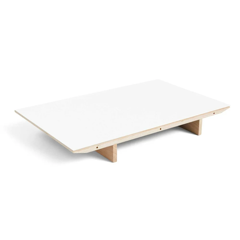 CPH 30 Extendable Leaf 50×80 cm, White Laminate/Water-based Lacquered Oak v:8881813