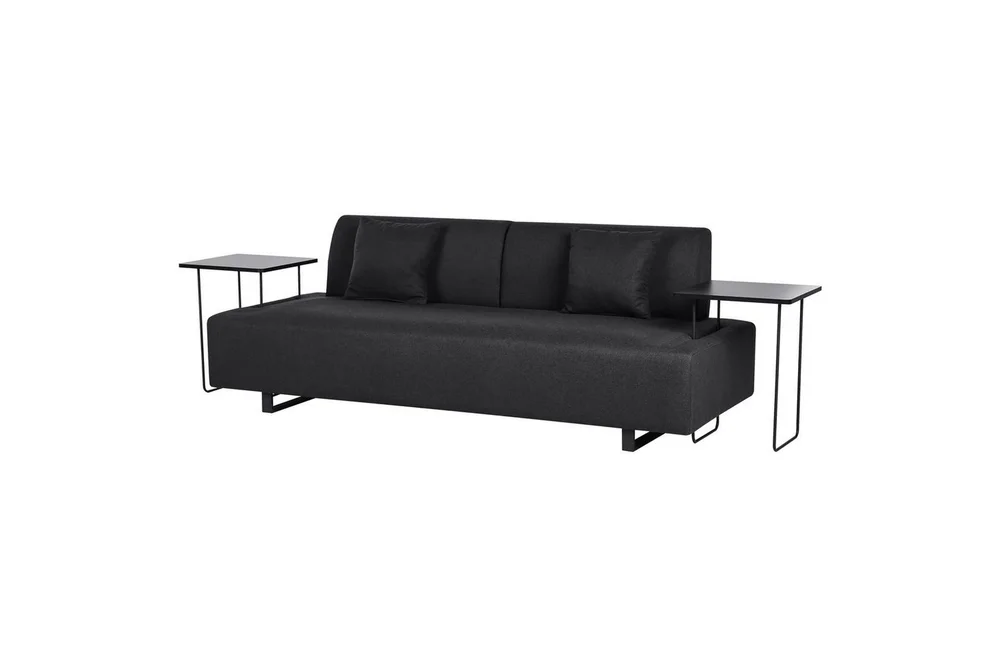 3-sitssoffa Beliani Sokna Beige, svart Black v:7866617