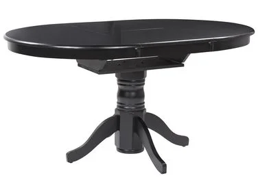 Uttrekkbart spisebord AKRON Svart 106/150 cm 106 cm v:2992910 Uttrekkbart spisebord AKRON Svart 106/150 cm 106 cm v:2992910