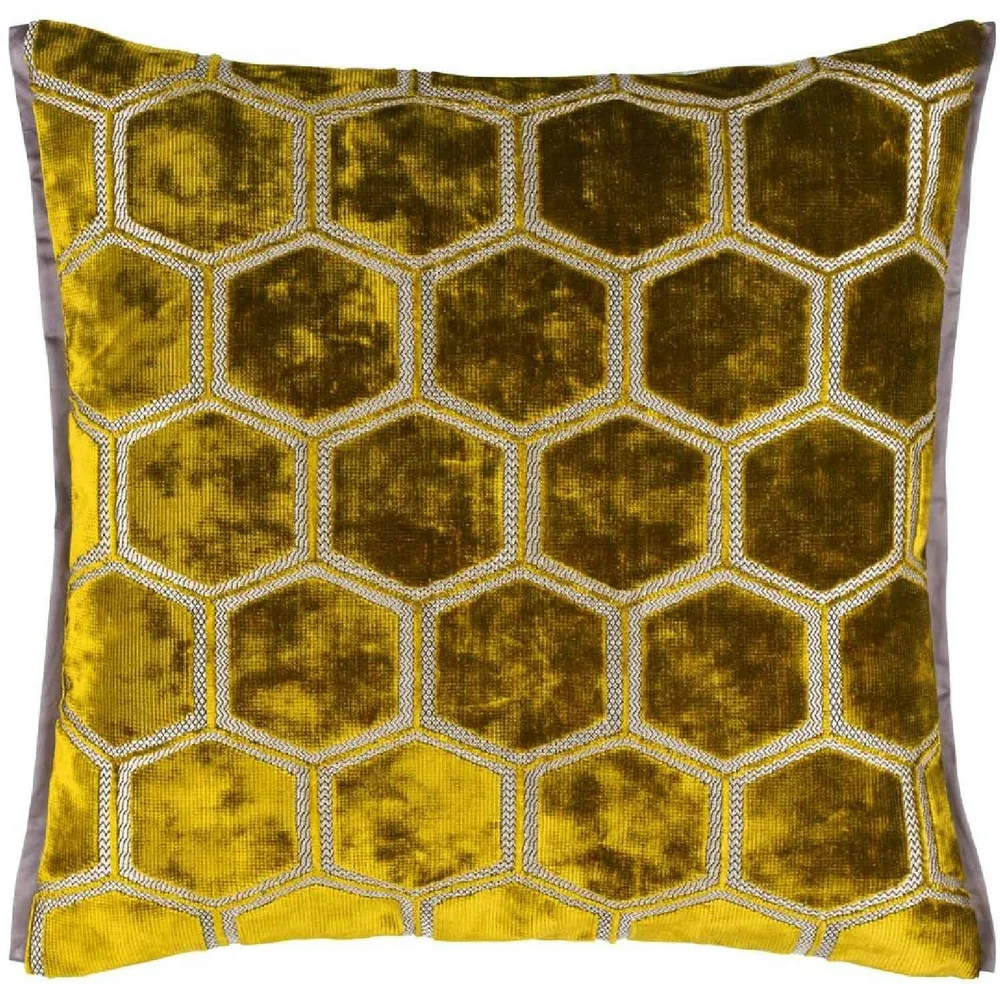 Manipur Pute 43x43 cm, Ochre v:4482317