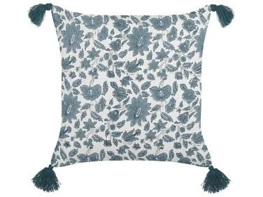 Pyntepute RUMEX 45 x 45 cm Bomull Blå Blomstermønster v:8622934 Pyntepute RUMEX 45 x 45 cm Bomull Blå Blomstermønster v:8622934