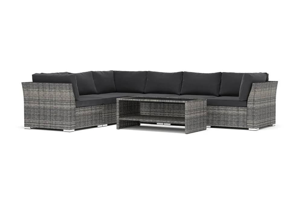 Wisconsin utendørs L-sofa 6-seter vendbar v:8188526 Wisconsin utendørs L-sofa 6-seter vendbar v:8188526