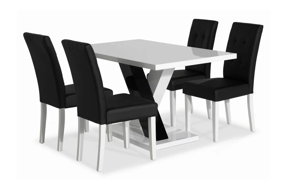 Cesi Spisegruppe 140 cm med 4 Viktor Stol v:1131852