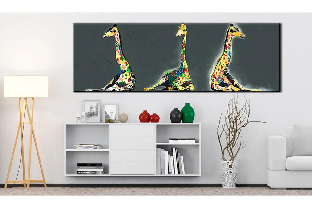 Tavla Colourful Giraffes 120x40 v:5397148