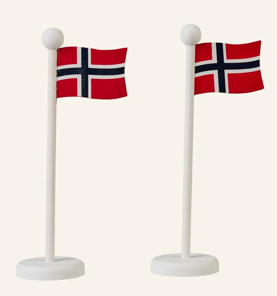 Flaggpynt multi rød – 15,5 cm v:6629670