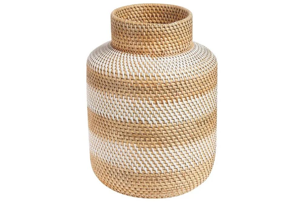 Dekorationsvas Beliani Renun White||Nature||Beige v:9667605 Dekorationsvas Beliani Renun White||Nature||Beige v:9667605