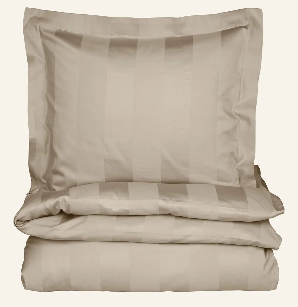 Sateng sengesett lys beige - 200x220 cm v:8917690