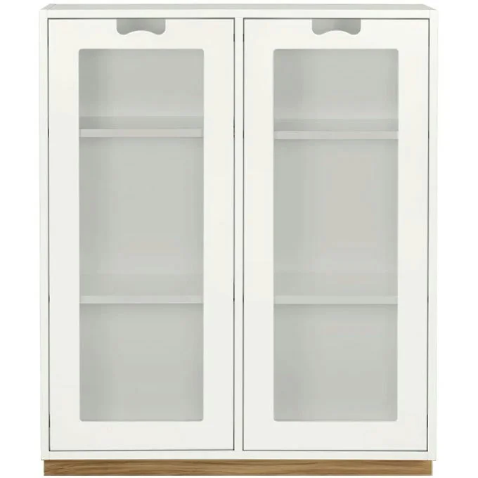 Snow E Vitrineskap 30 cm, Hvit / Eik v:7871191 Snow E Vitrineskap 30 cm, Hvit / Eik v:7871191