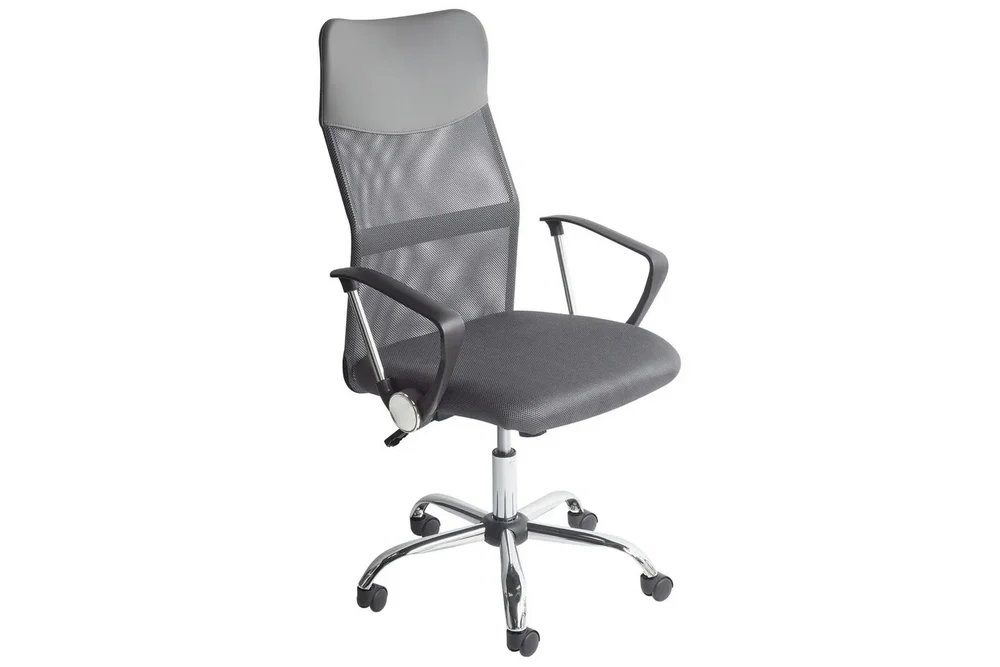 Kontorstol Design Grå/svart/sølv v:1325880